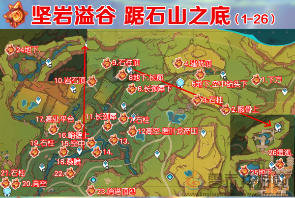 原神火神瞳位置大全 原神5.0纳塔火神瞳全收集路线图1