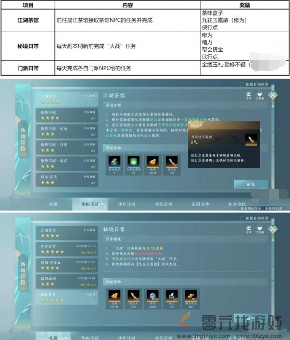 剑网3无界日常怎么做 剑网3无界日常任务玩法指南图2